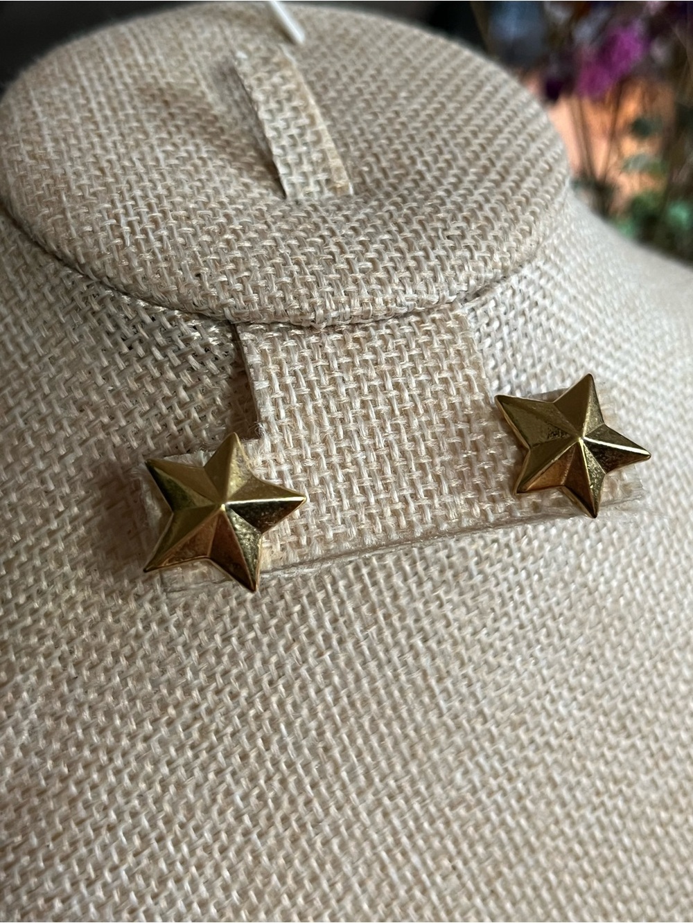 Gold Star Stud Earrings